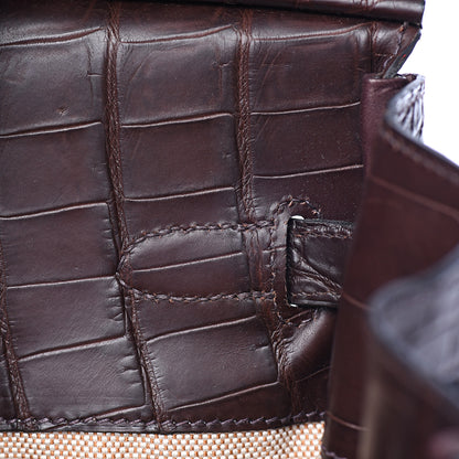 Hermes Matte Crocodile Birkin 35 Chocolate 17 of 37