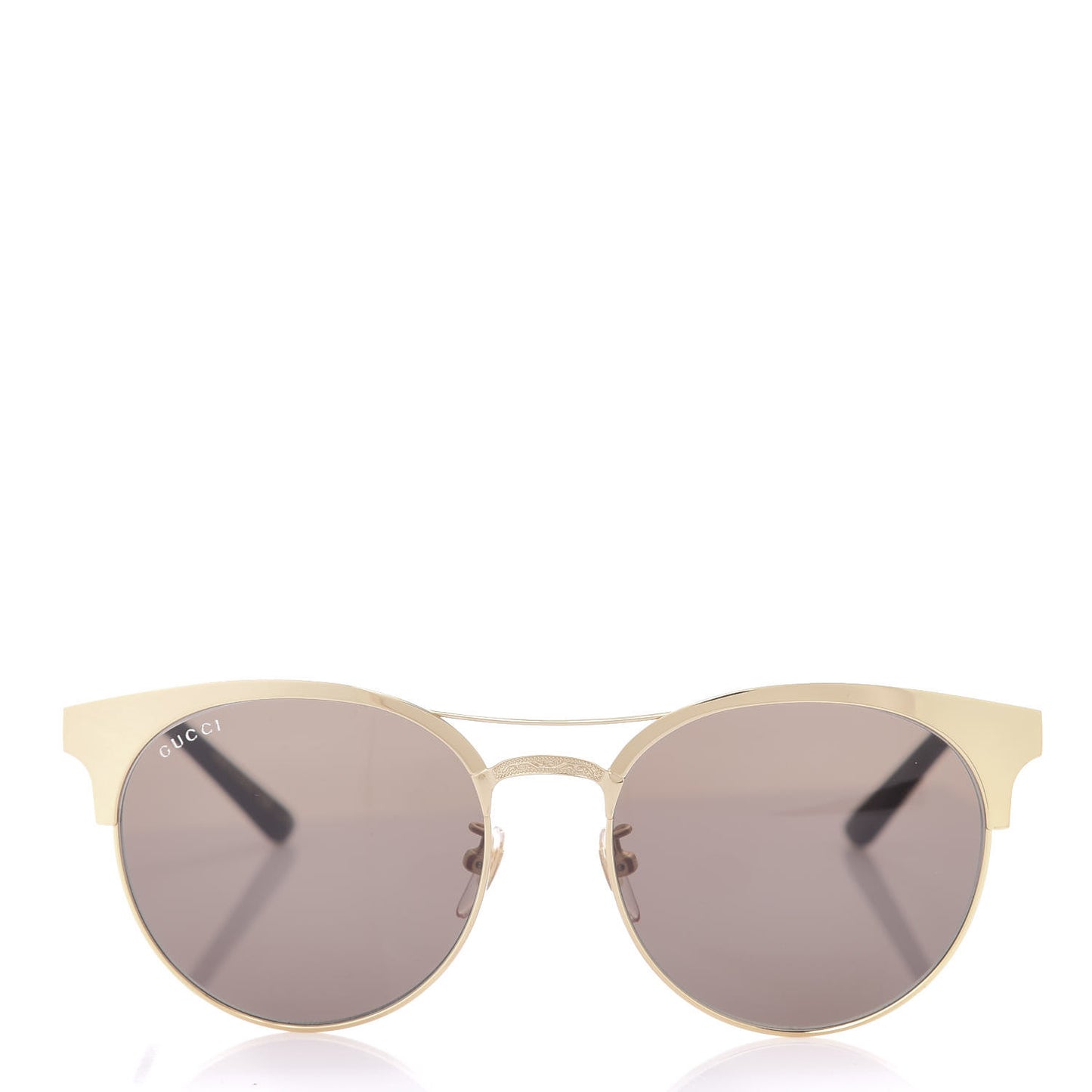 Round Metal GG0075SK Sunglasses Gold