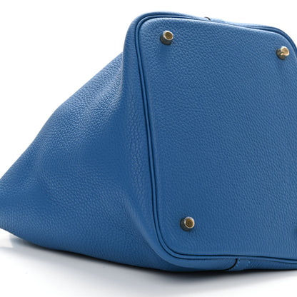 Hermes Taurillon Clemence Picotin Lock 22 MM Mykonos 8 of 9