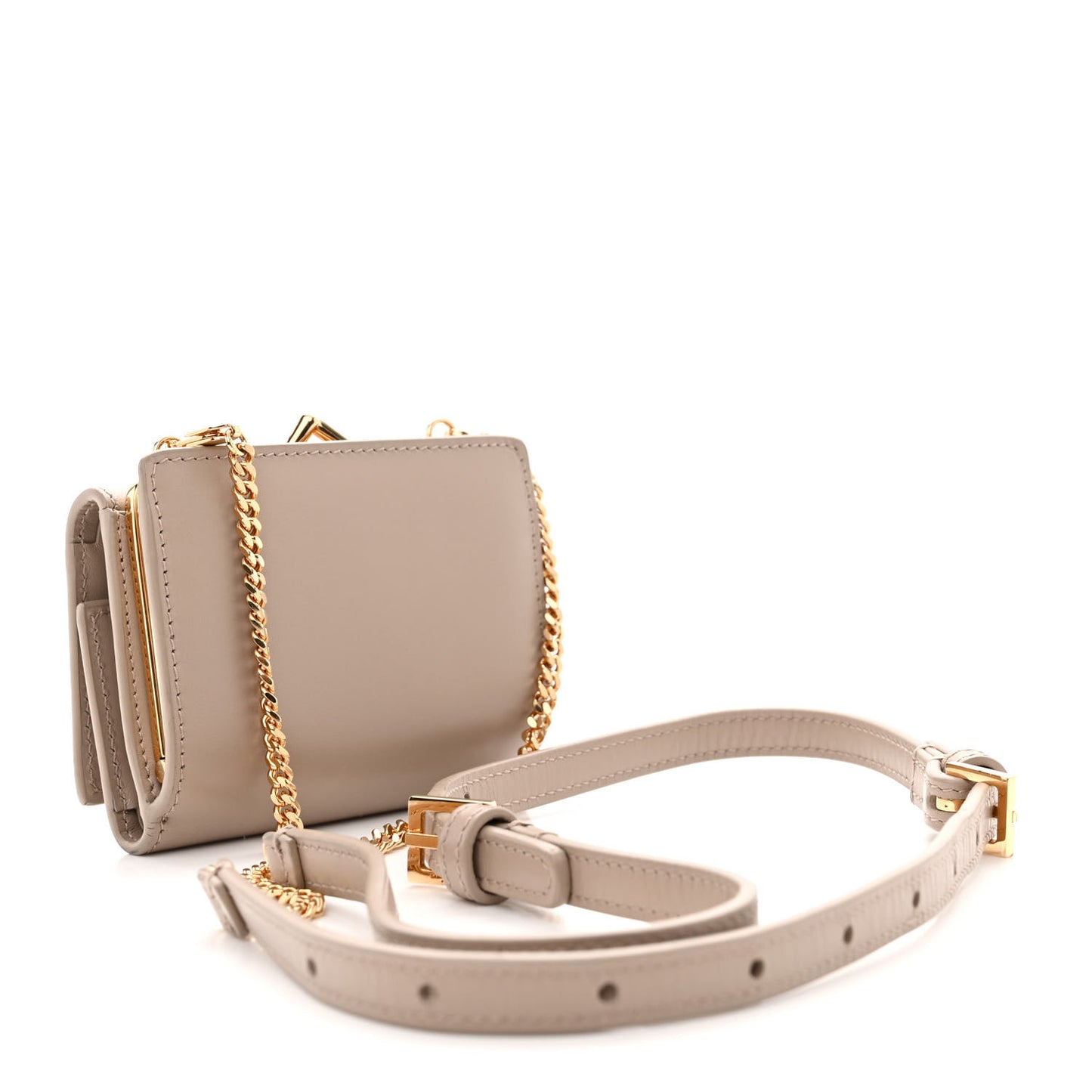 Smooth Calfskin Monogram Rider Belt Bag Taupe