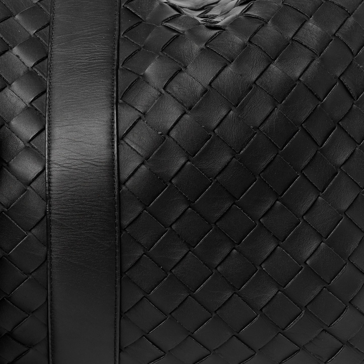 Nappa Intrecciato Duffle Bag Black