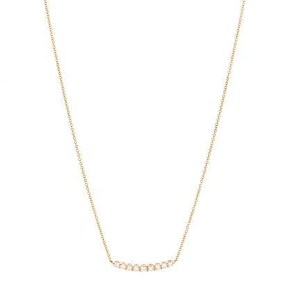 Anita Ko 18K Yellow Gold Diamond Delilah Crescent Necklace 1 of 7