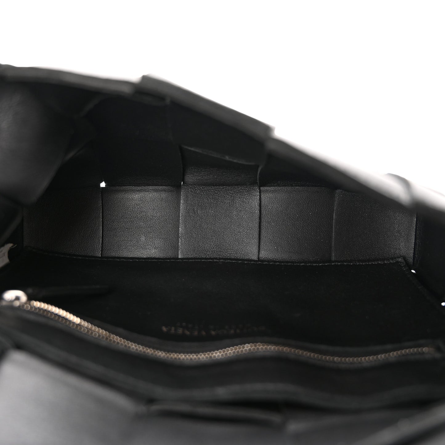 Lambskin Maxi Intrecciato Cassette Crossbody Bag Black