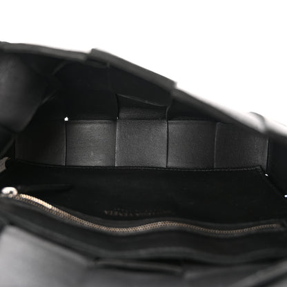 Bottega Veneta Lambskin Maxi Intrecciato Cassette Crossbody Bag Black 5 of 13
