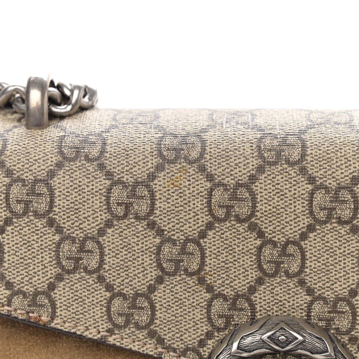 Gucci GG Supreme Monogram Mini Dionysus Shoulder Bag Taupe 13 of 14