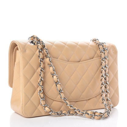Chanel Caviar Quilted Medium Double Flap Beige Clair 3 of 10