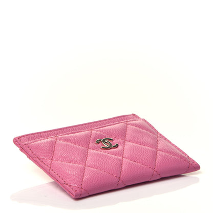 Chanel Caviar Quilted Card Holder Pink 4 of 9