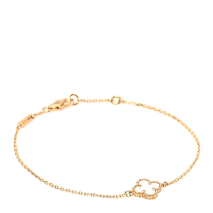 Van Cleef & Arpels 18K Yellow Gold Mother of Pearl Sweet Alhambra Bracelet 1 of 5