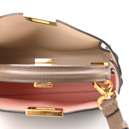 Fendi Vitello Tahiti Burro Bi-Color Medium Peekaboo Iconic Essentially Satchel Maya Camelia Confetto 5 of 10