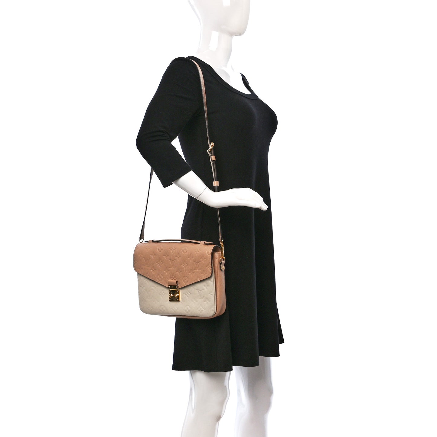 Empreinte Pochette Metis Beige Rose Creme