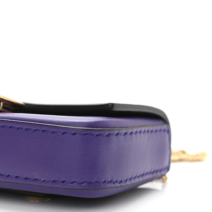 Fendi Vitello Century Opaco Nano Baguette Belt Charm Purple Rain 9 of 10