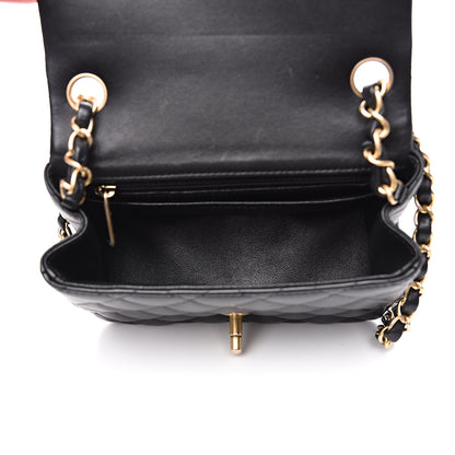 Chanel Lambskin Quilted Mini Square Flap Black 5 of 12