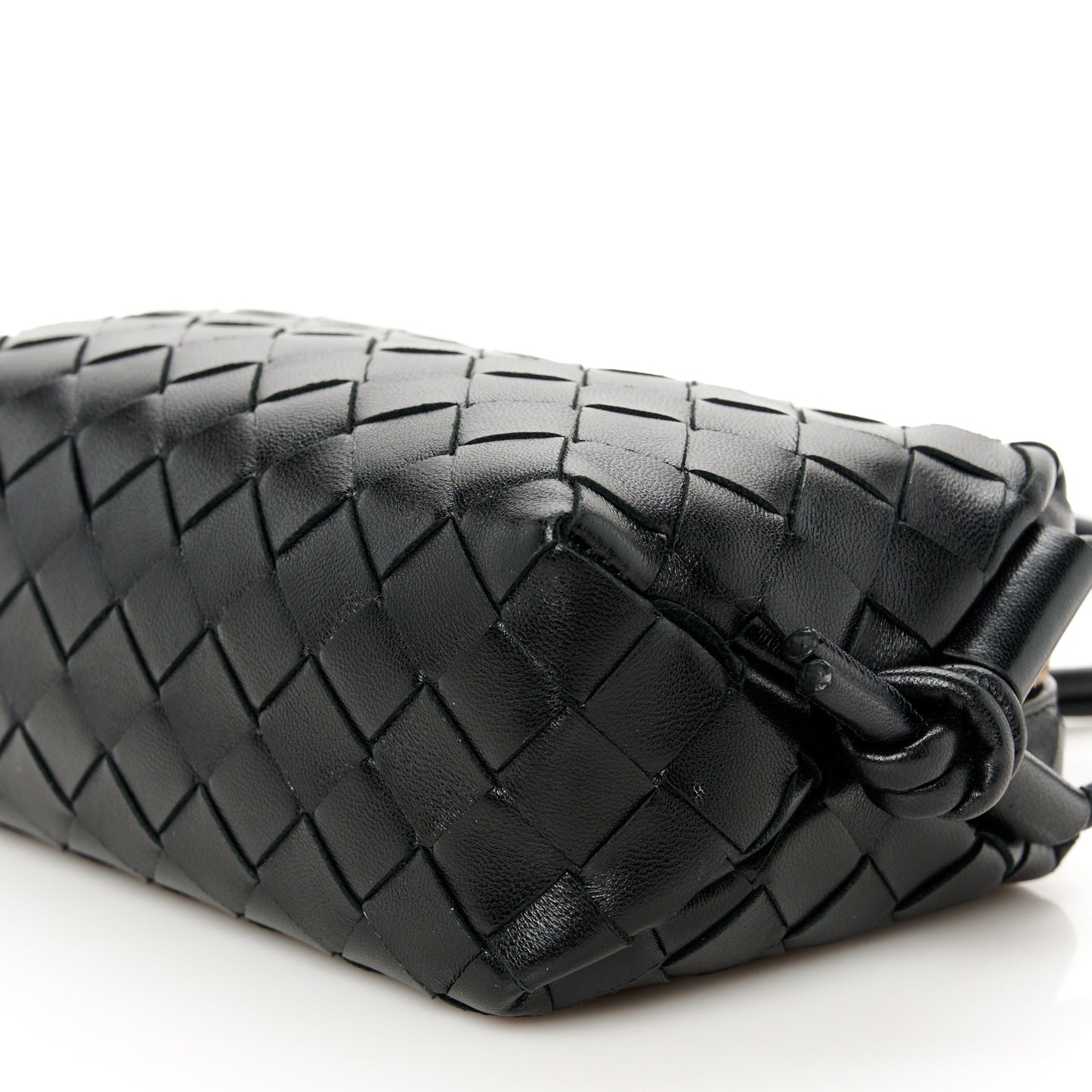 Nappa Intrecciato Mini Loop Camera Bag Black
