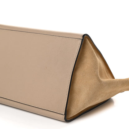 Celine Drummed Calfskin Suede Medium Trapeze Dune 10 of 11