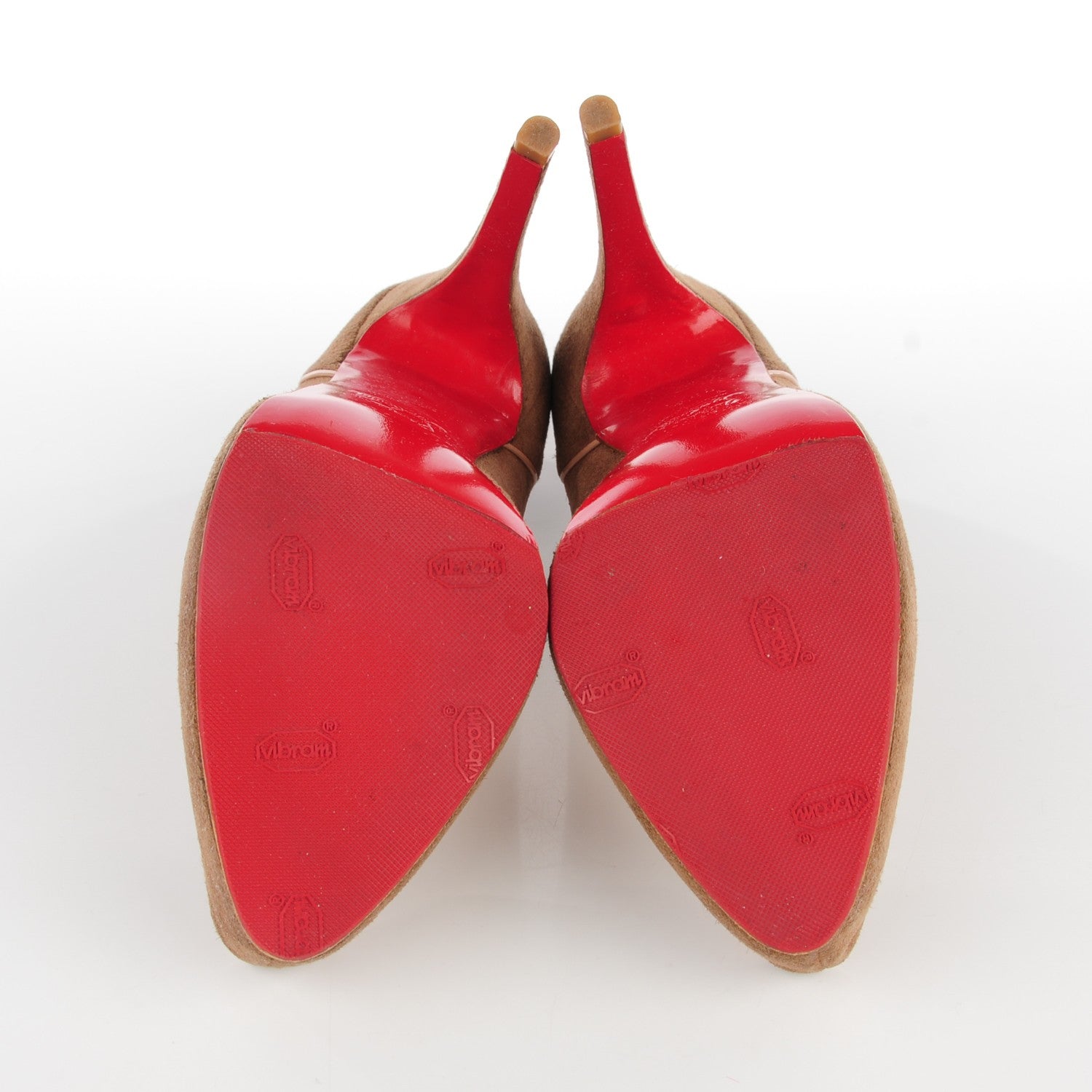 Christian Louboutin Suede Pumps 38.5 Beige 5 of 7