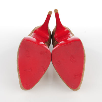 Christian Louboutin Suede Pumps 38.5 Beige 5 of 7