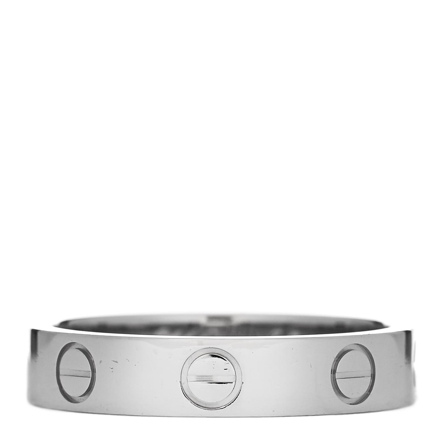 Platinum 3.5mm LOVE Wedding Band Ring 51 5.75