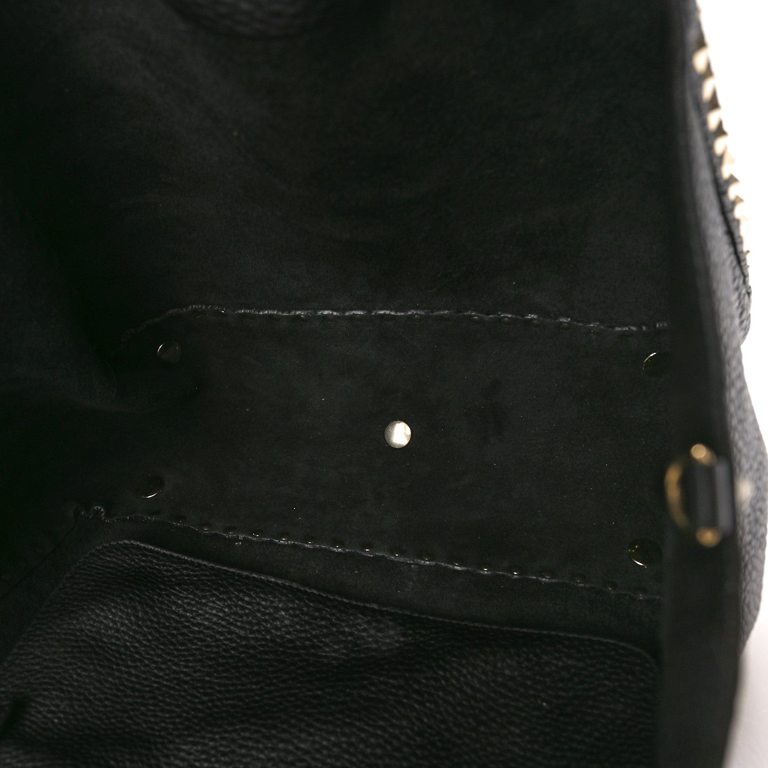 Valentino Garavani Pebbled Calfskin Medium Rockstud Tote Black 5 of 15