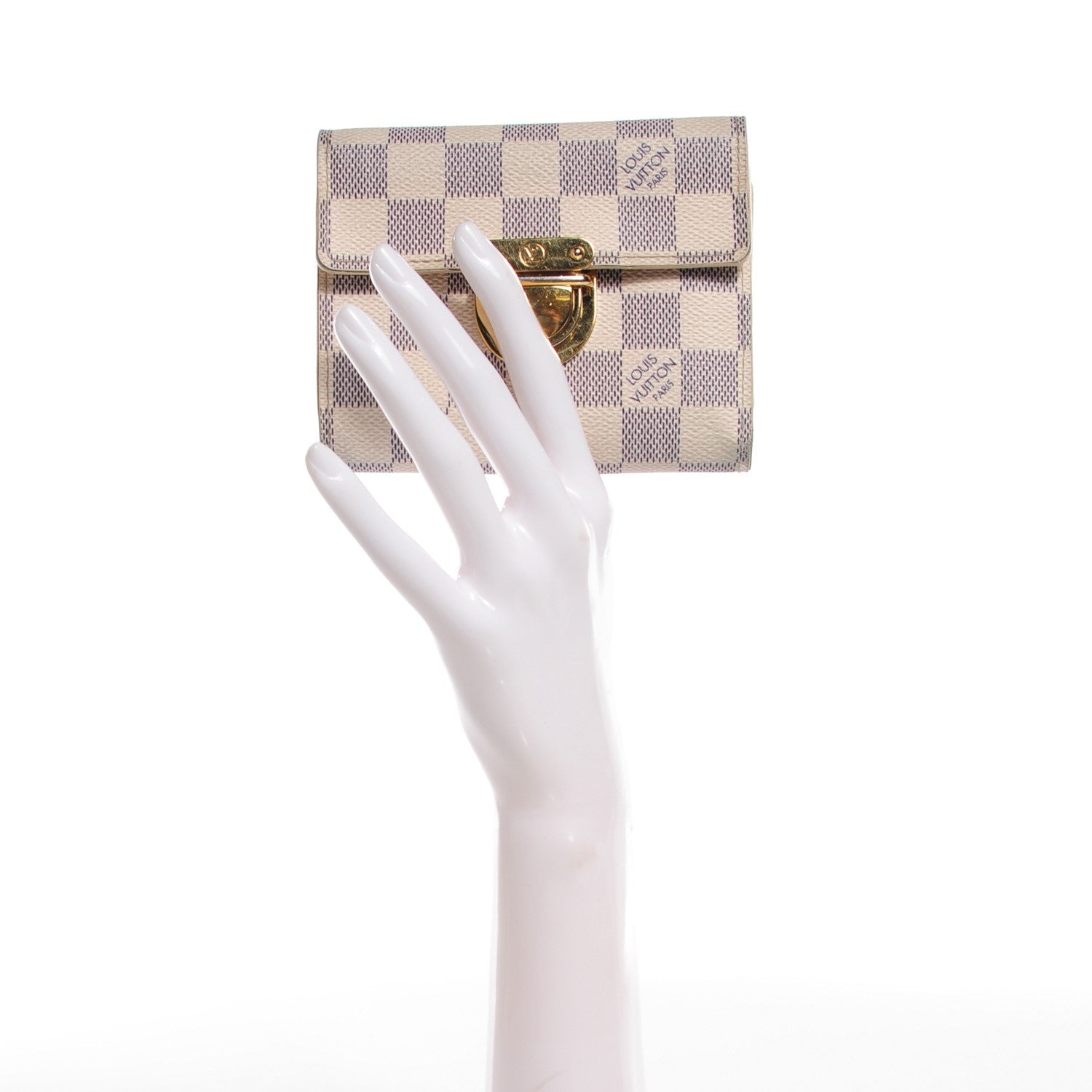 Louis Vuitton Damier Azur Koala Wallet 2 of 7