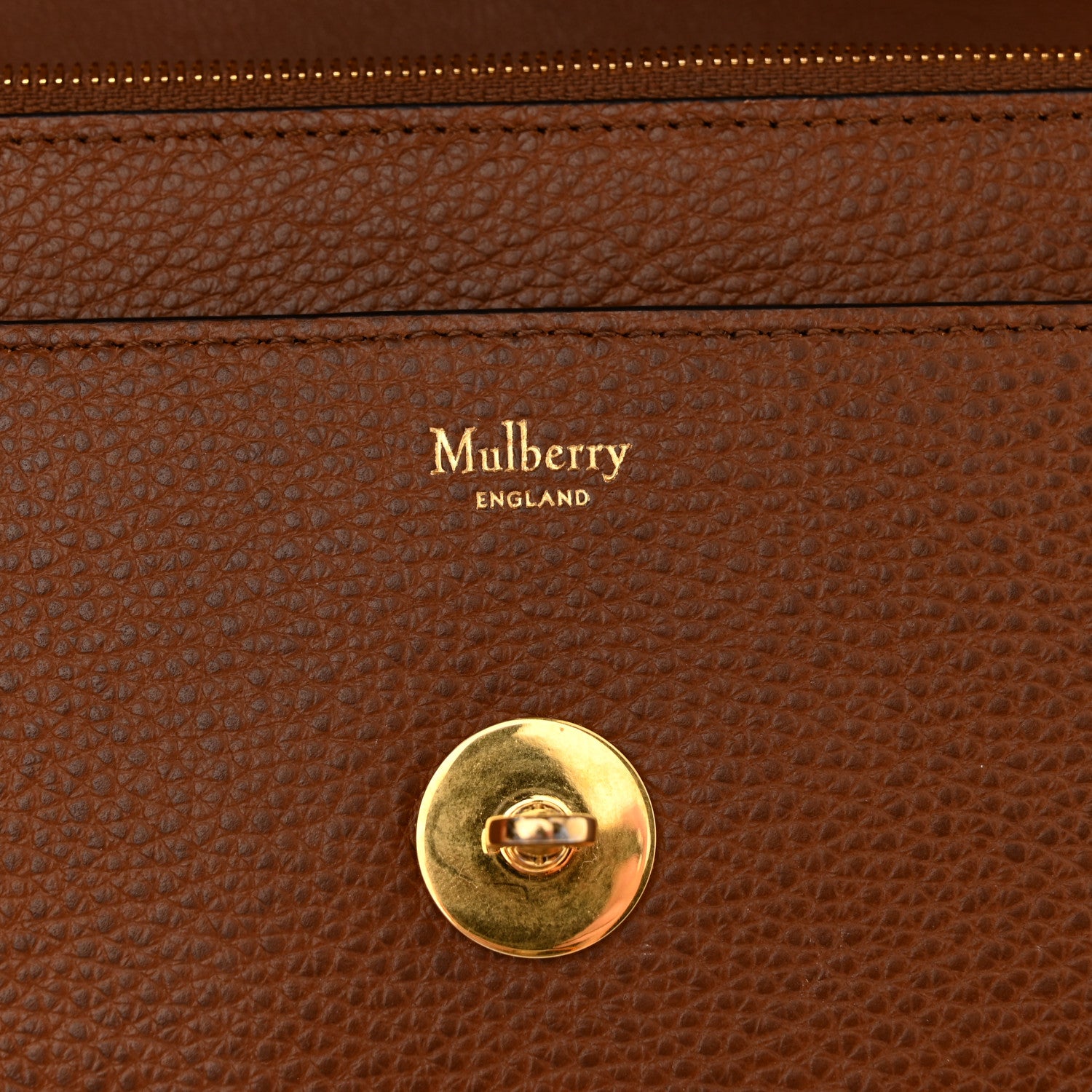Mulberry Small Classic Grain Calfskin Small Darley Oak 6 of 9