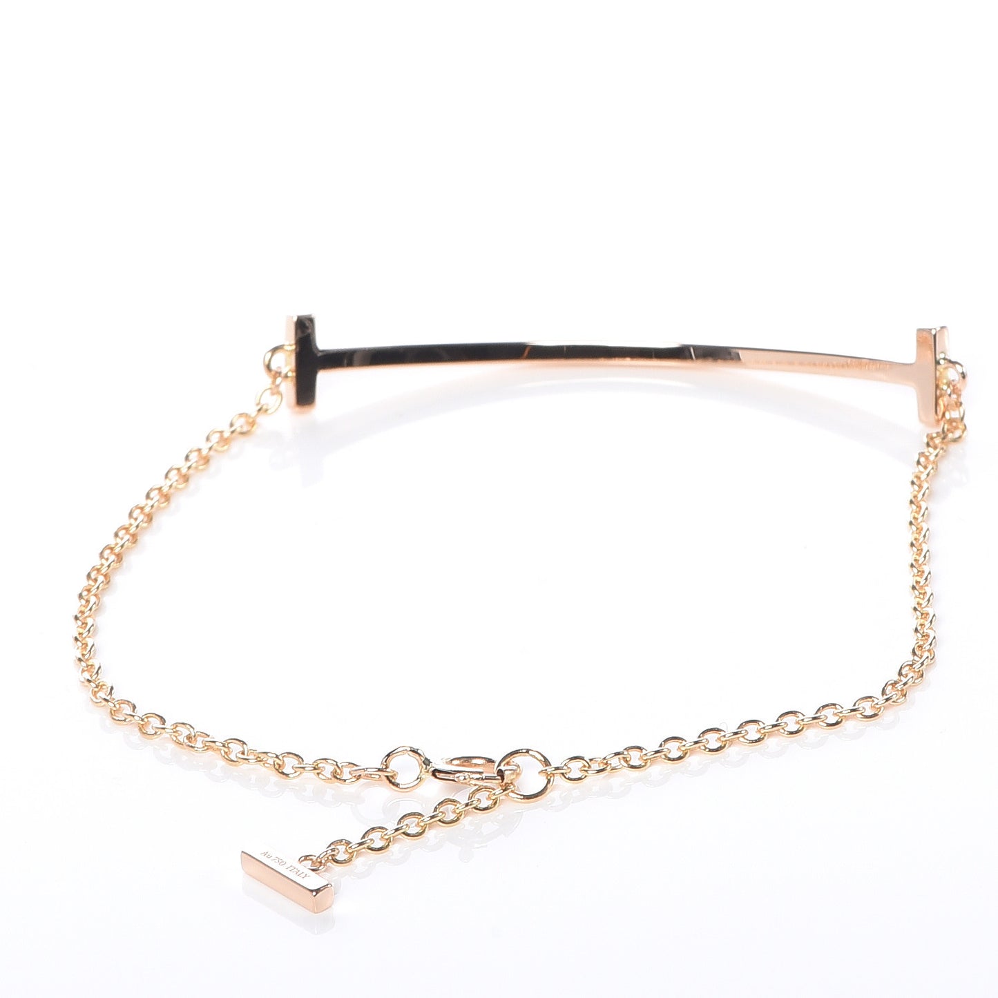18K Rose Gold T Smile Bracelet