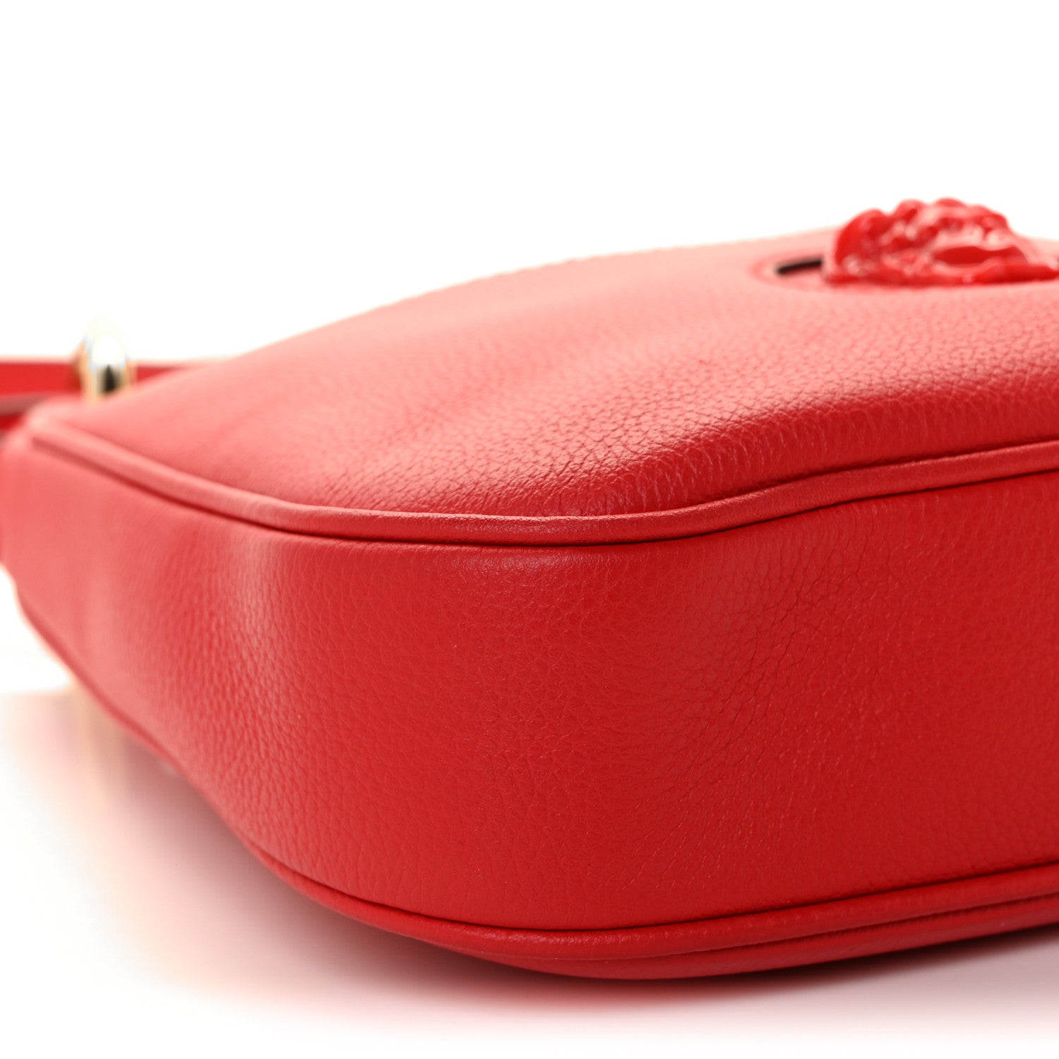 Versace Calfskin La Medusa Small Hobo Crossbody Red 7 of 8