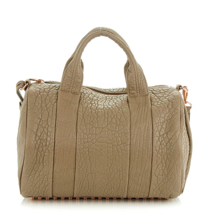 Alexander Wang Pebbled Lambskin Rocco Latte Rose Gold Hardware 1 of 8