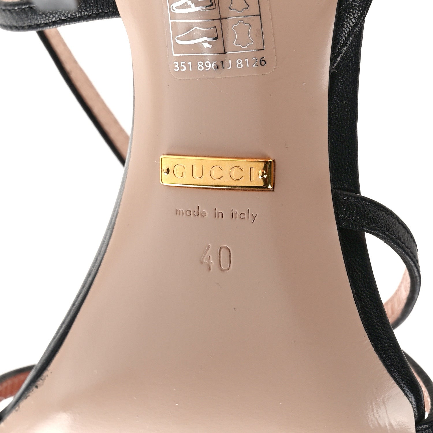 Gucci Nappa Victoria Strappy Horsebit Sandals 40 Black 6 of 7