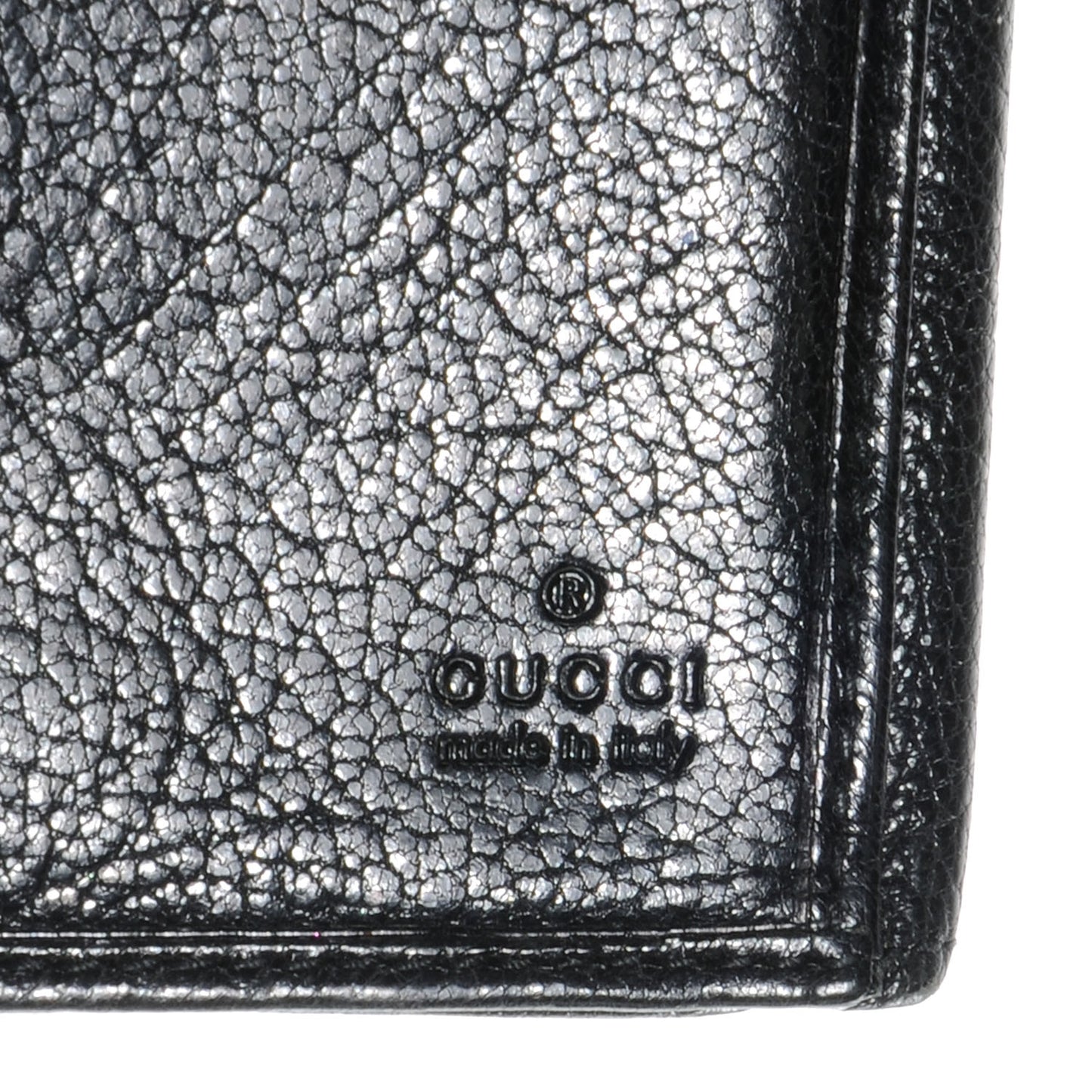 Leather Blondie Continental Wallet Black