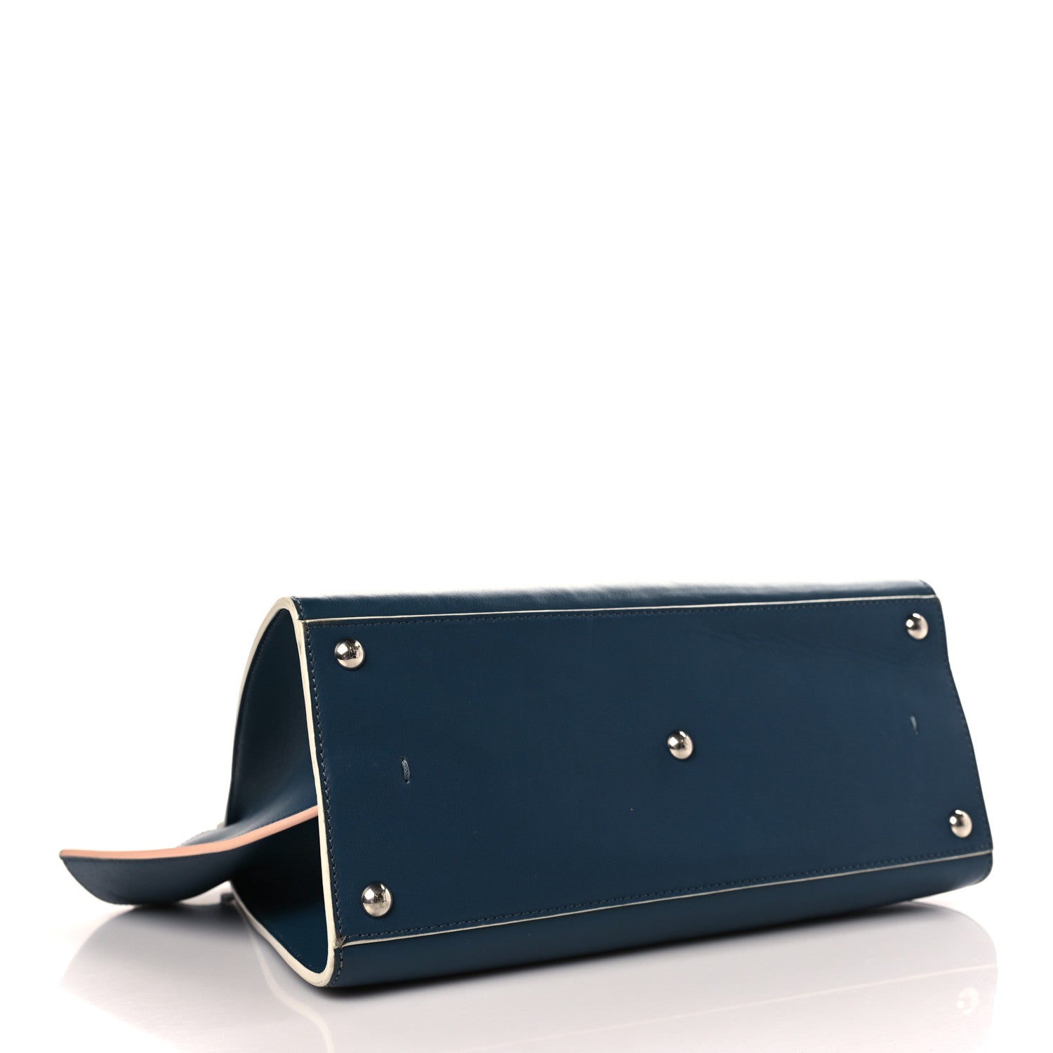 Fendi Vitello Dolce Century Petite 3Jours Tote Pavone 4 of 16