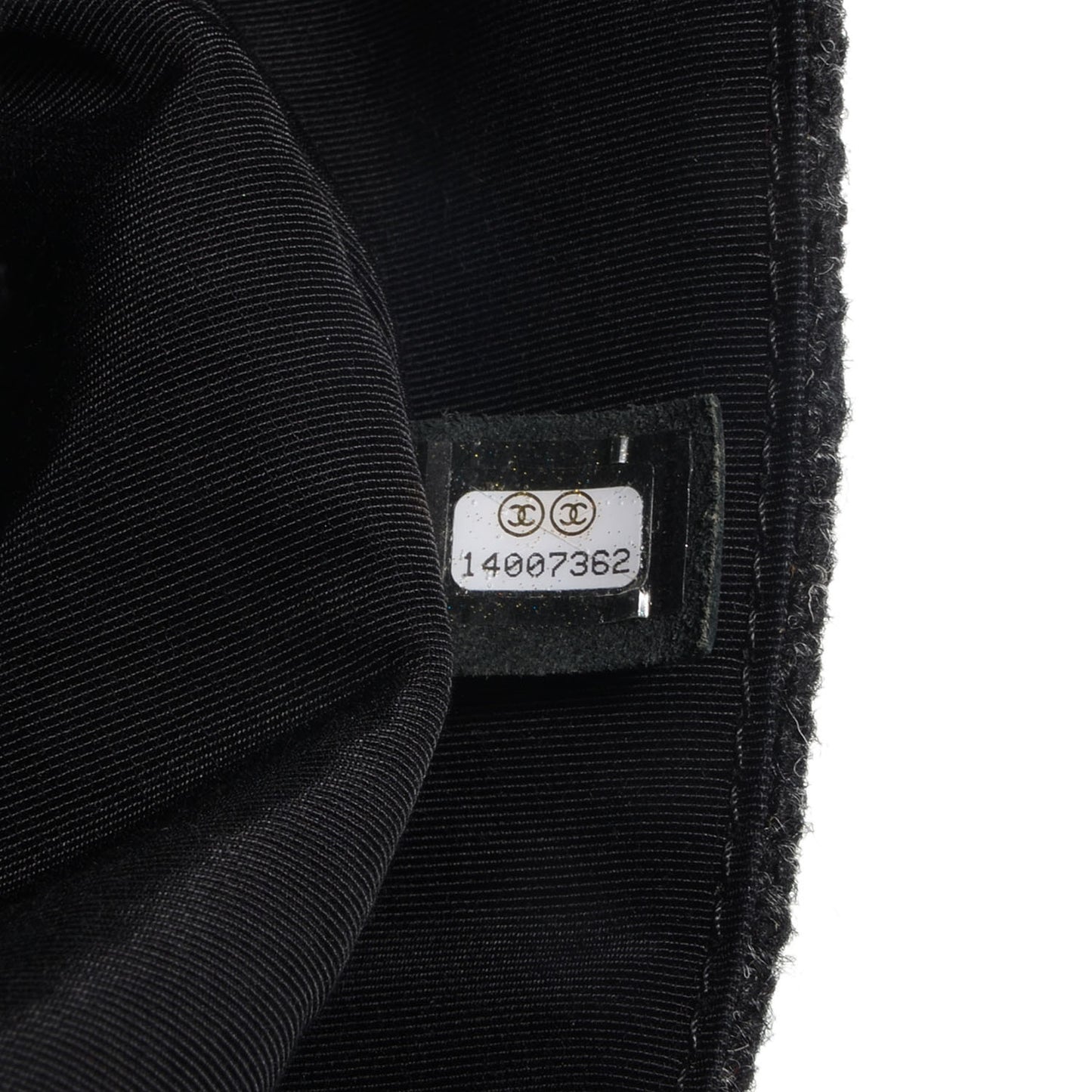 Tweed Swarovski Crystal Leopard Jumbo Flap Black