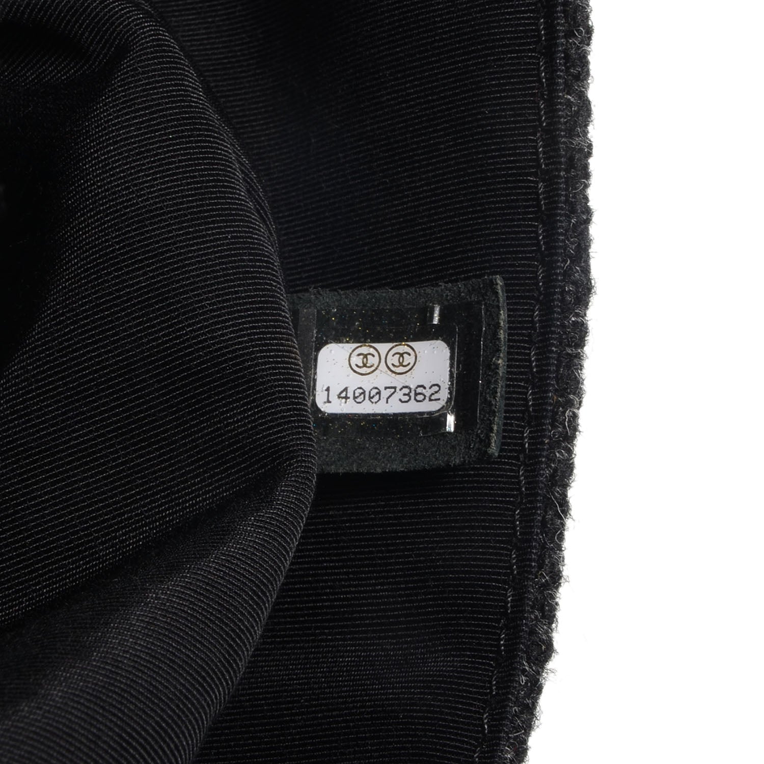Chanel Tweed Swarovski Crystal Leopard Jumbo Flap Black 8 of 8