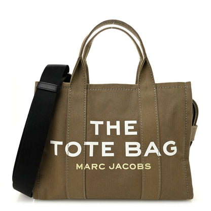 Marc Jacobs Cotton Canvas Medium The Traveler Tote Bag Slate Green 1 of 11