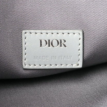 Christian Dior Coated Canvas CD Diamond Flap Backpack Gray 6 of 11