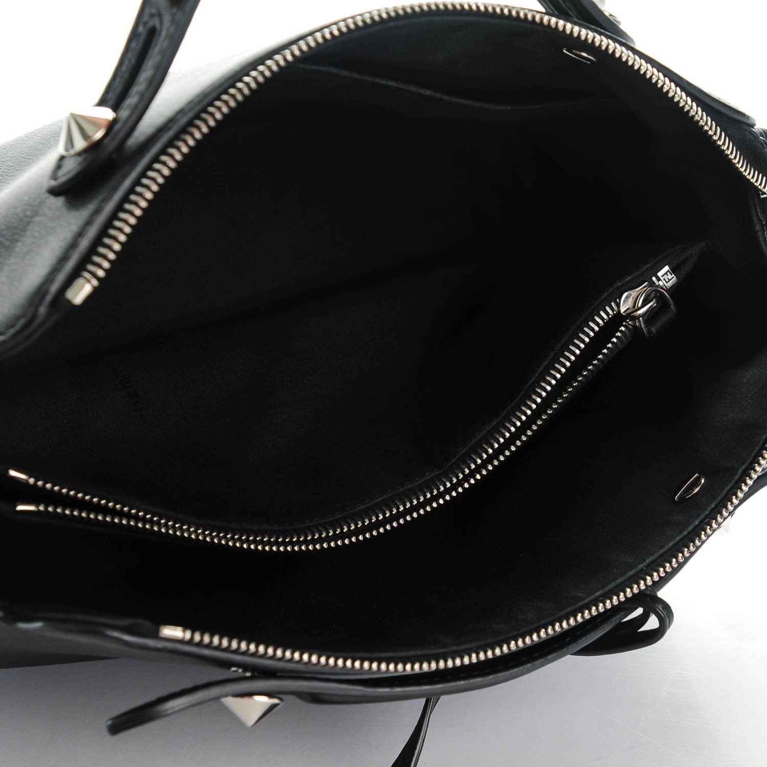 Fendi Vitello Dolce Medium By The Way Boston Bag Black 5 of 7
