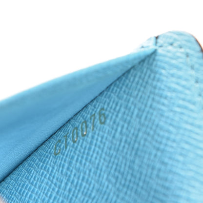 Louis Vuitton Monogram Groom Compact Zip Wallet Blue 9 of 9