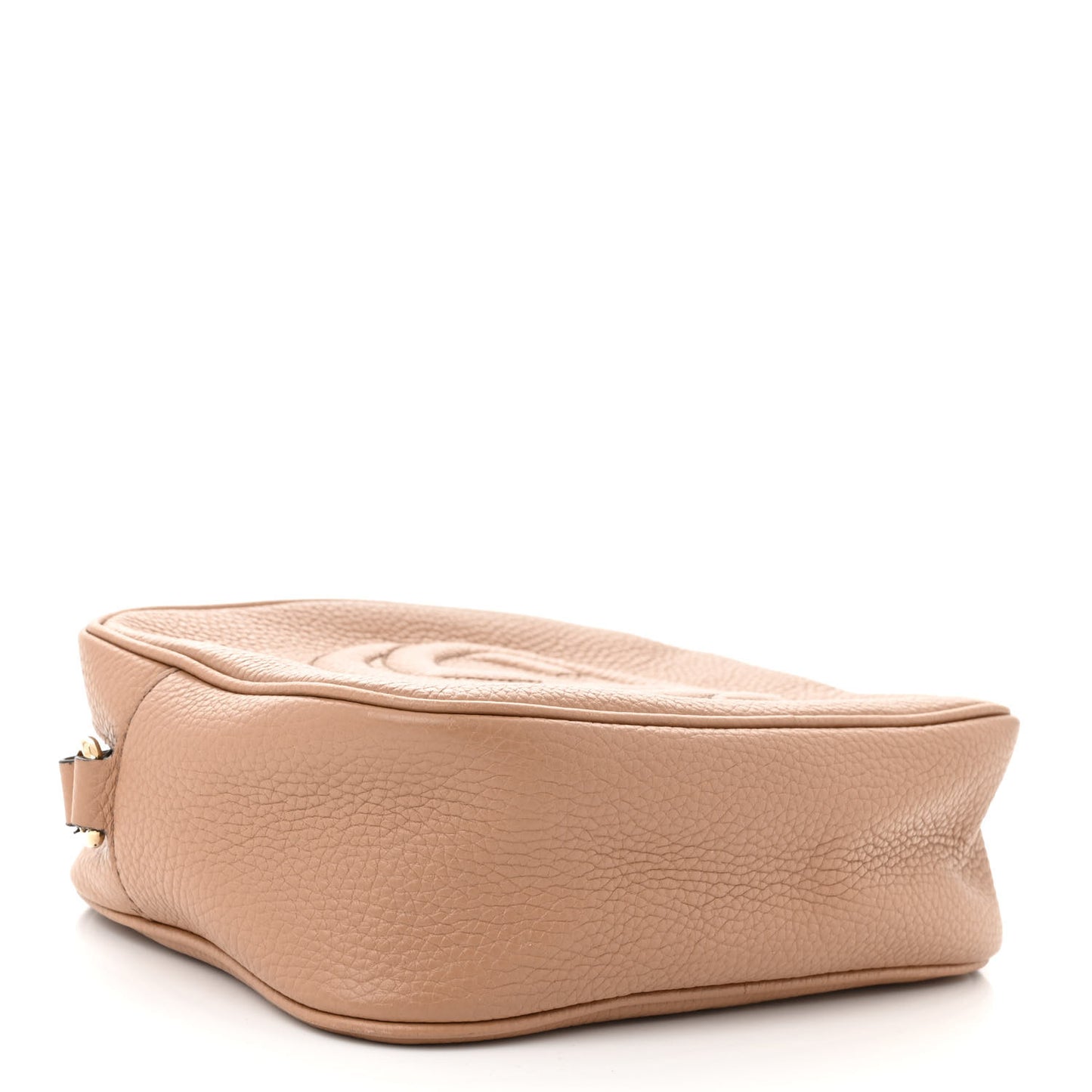 Pebbled Calfskin Small Soho Disco Bag Camelia
