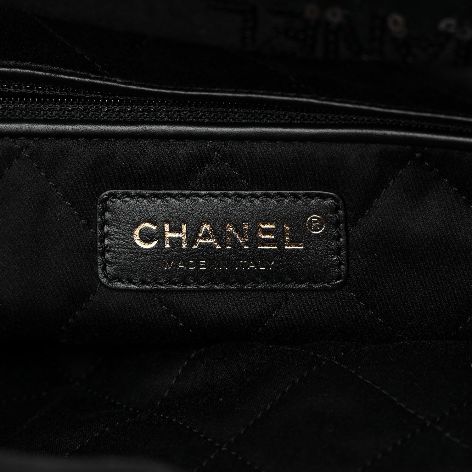Chanel Velvet Sequin Quilted Small Chanel 22 Black 7 of 12