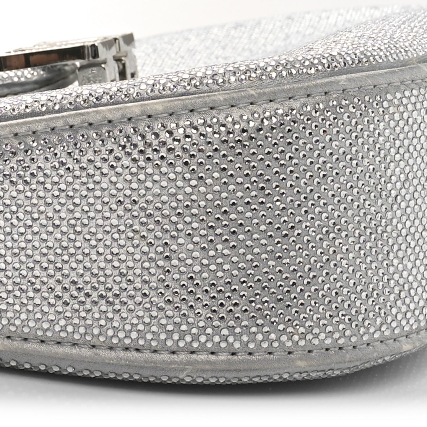 Mesh Crystal Rhinestone Small Legacy Hobo Alloy