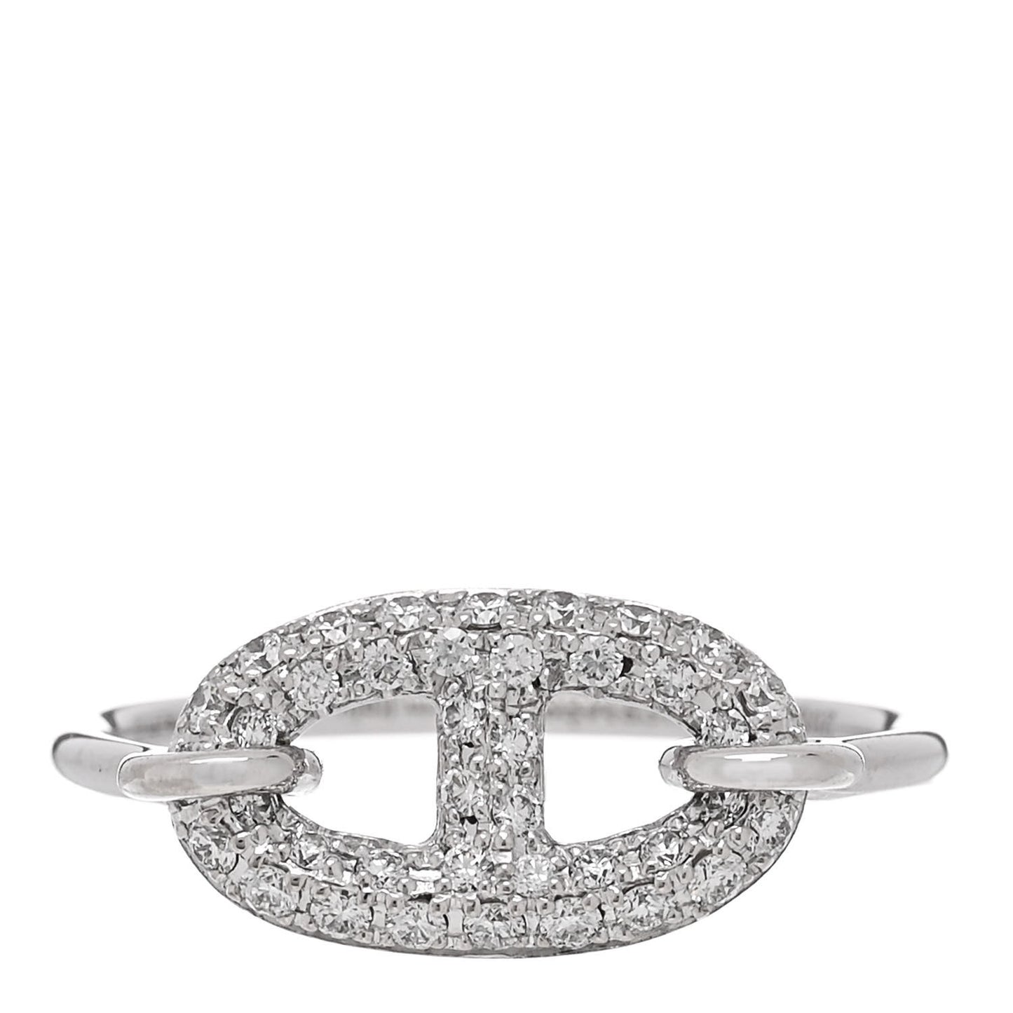 18K White Gold Diamond New Farandole Ring 53 6.5