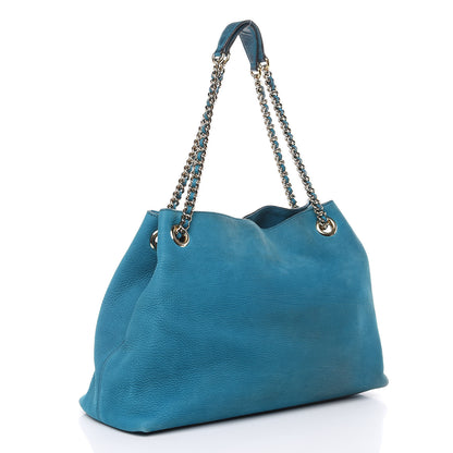 Gucci Vitello Range Medium Soho Chain Shoulder Bag Deep Cobalt 3 of 18