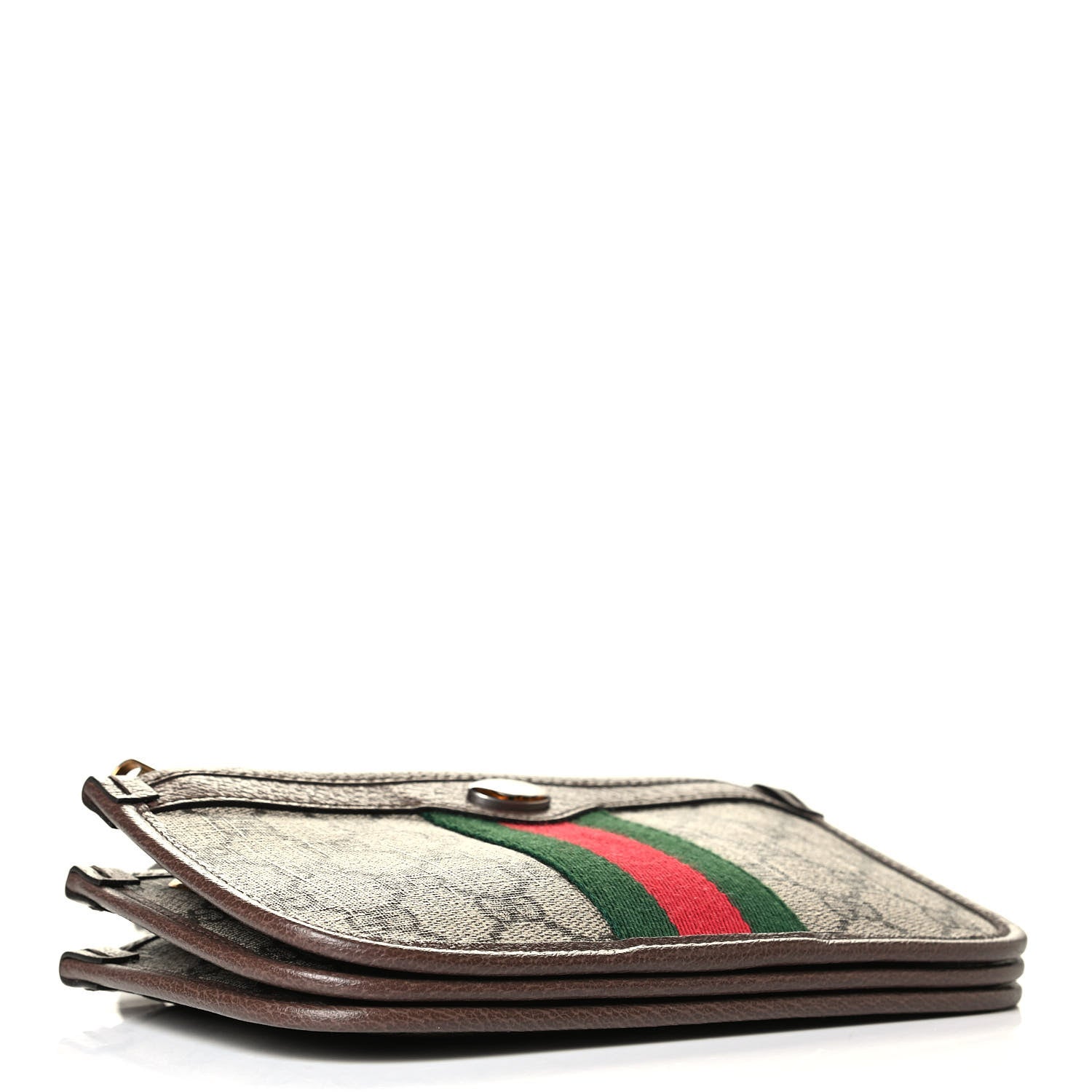 Gucci GG Supreme Monogram Web Ophidia Crossbody Beige New Acero 3 of 4