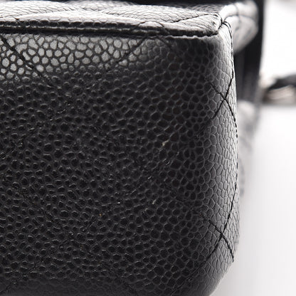 Chanel Caviar Quilted Medium Double Flap Black 12 of 14