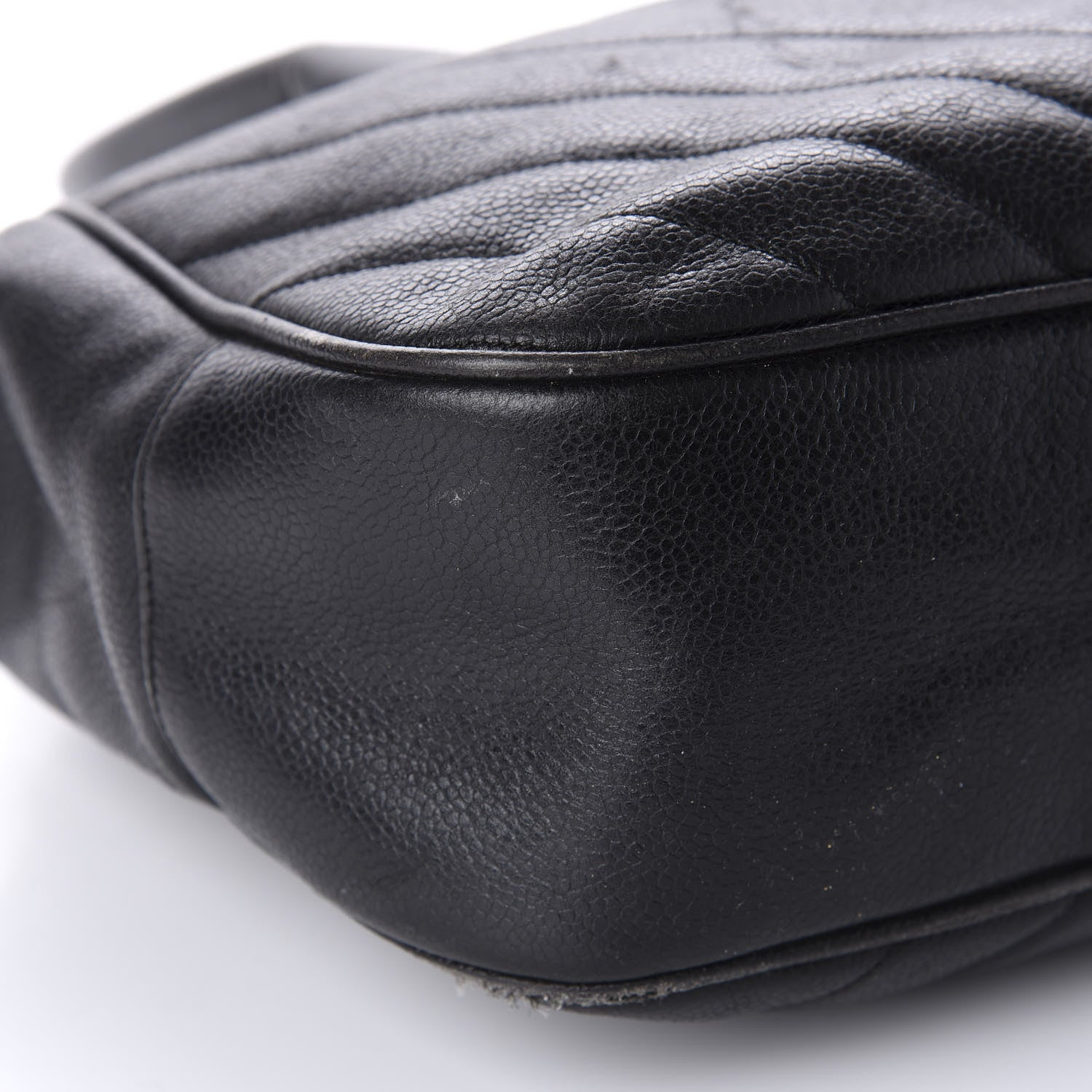 Chanel Caviar Chevron Top Handle Bag Black 6 of 17