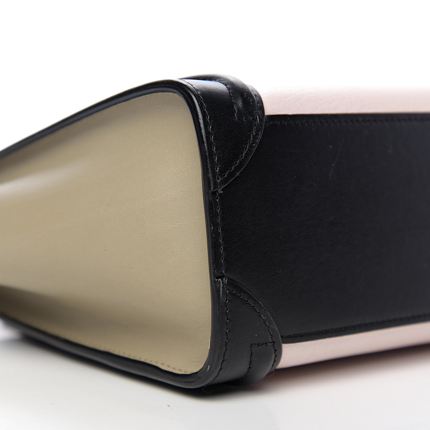 Smooth Drummed Calfskin Nano Tri-Color Luggage Light Rose