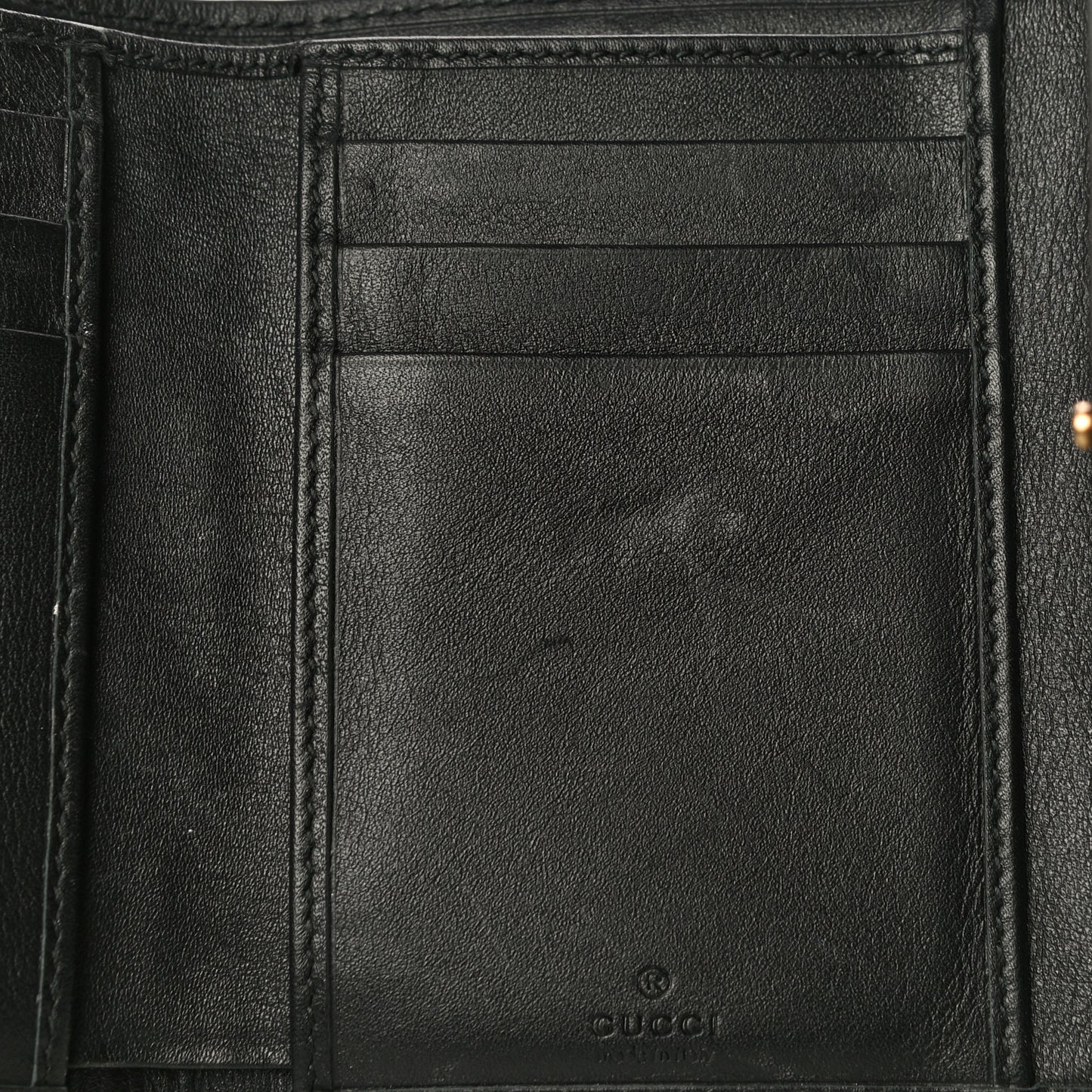 Calfskin Matelasse GG Marmont Wallet Black