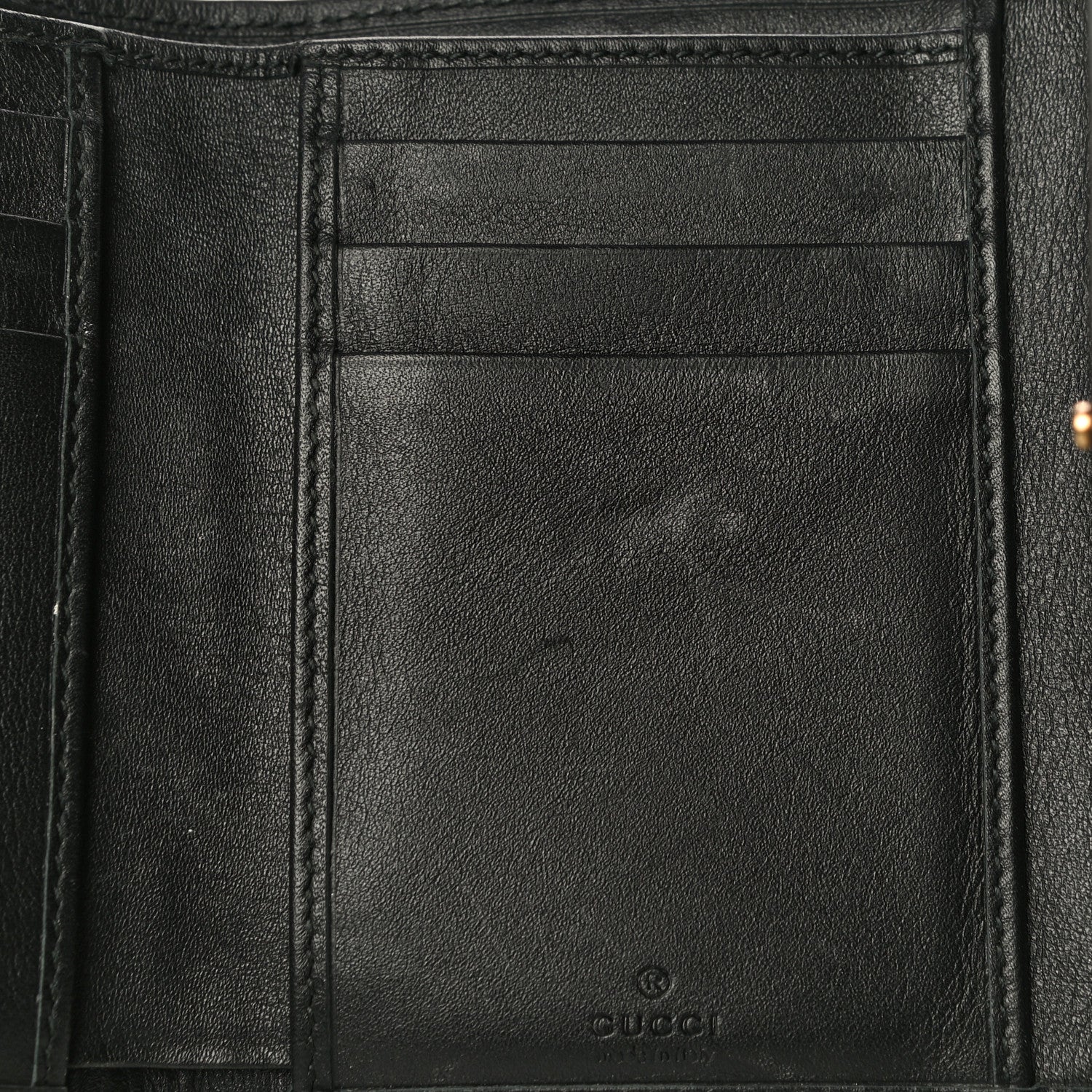 Gucci Calfskin Matelasse GG Marmont Wallet Black 13 of 15