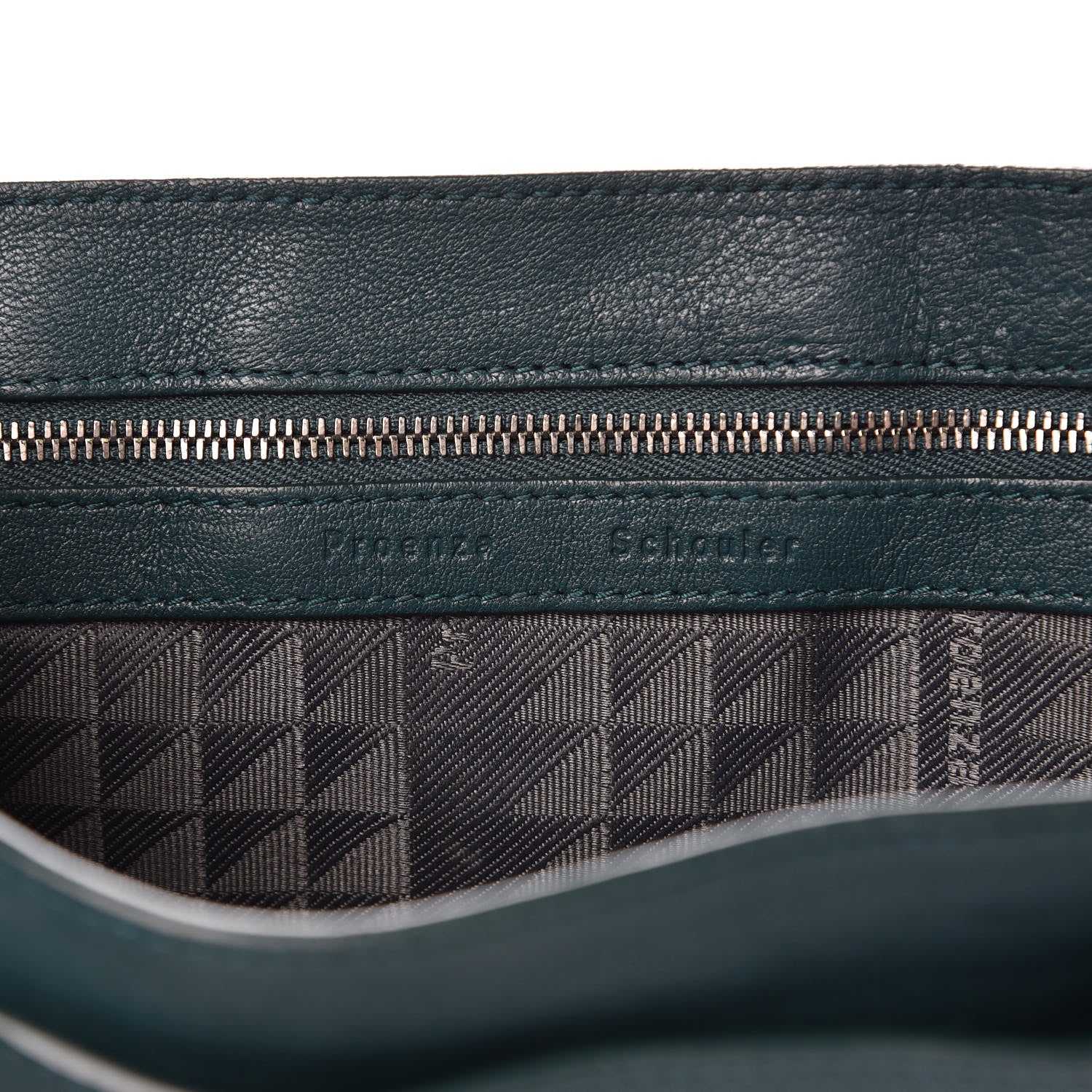 Proenza Schouler Lambskin Tiny PS1 Satchel Dark Teal 9 of 10