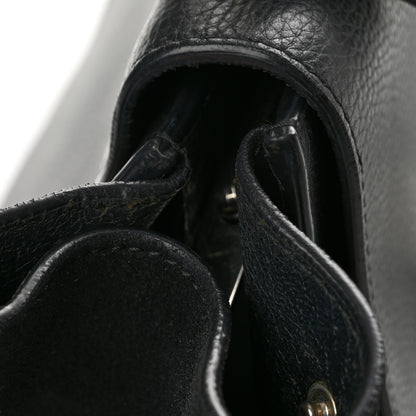 Celine Drummed Calfskin Suede Medium Trapeze Black 14 of 14