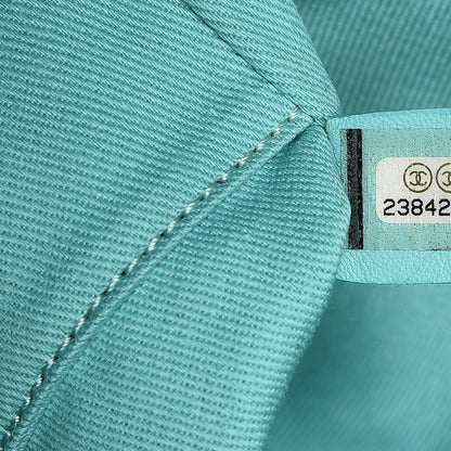 Chanel Woven Straw Raffia Deauville Mini Tote Turquoise 8 of 15